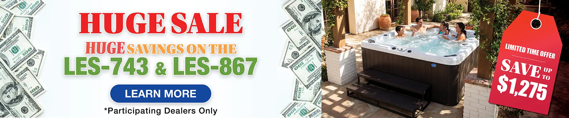 Calspas hot tub being used in a family setting - Hemet